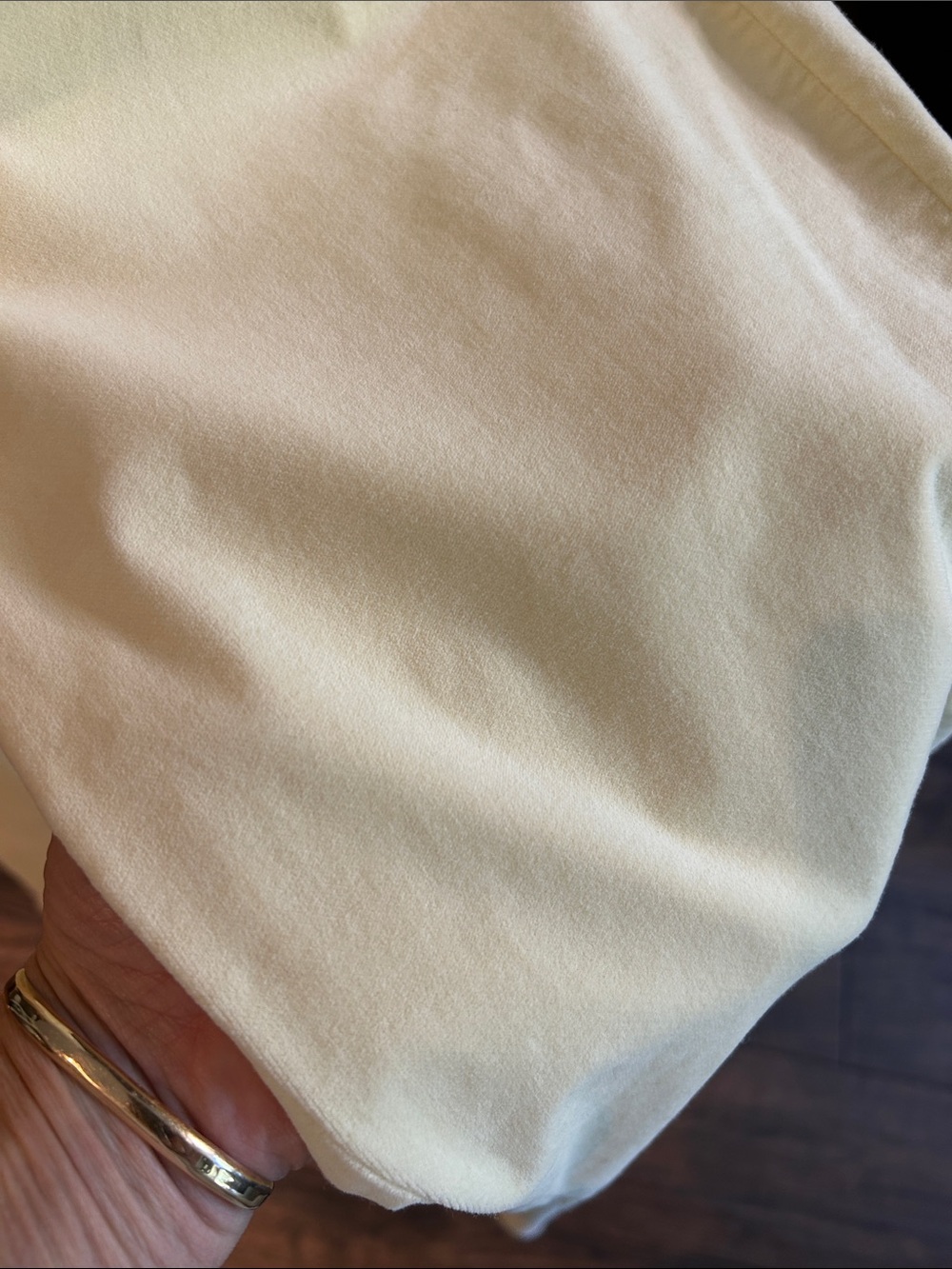 L’agence Sz 30 Butter Yellow High-Rise Boot Cut Velvet Trouser - Picture 3 of 6